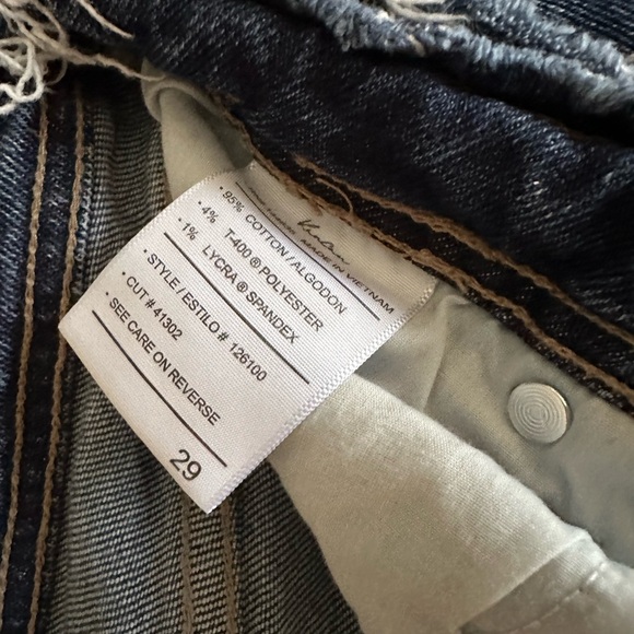 KanCan Dark Blue Distressed Boyfriend Jeans - Picture 3 of 4